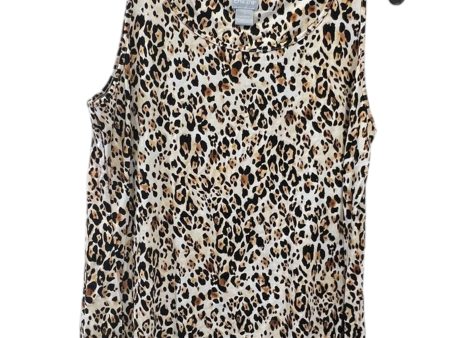 Top Sleeveless By Chicos In Animal Print, Size: S Discount