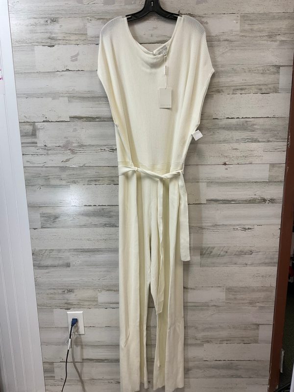 Jumpsuit By PRETTY LAVISH In Cream, Size: Xxl Discount