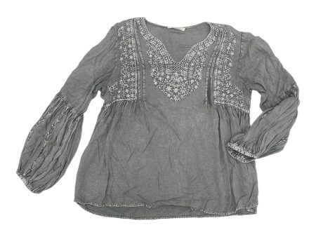 Top Ls By Solitaire In Grey, Size:L Online