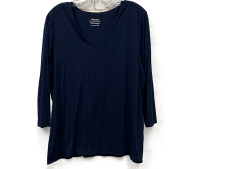 Top Long Sleeve By Chicos In Blue, Size: Xl For Sale