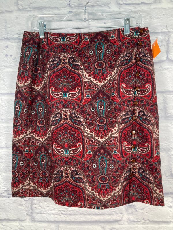 Skirt Mini & Short By Talbots In Red Blue, Size: 10petite For Sale