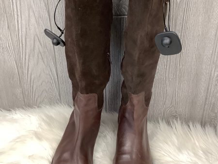 Boots Knee Flats By Lauren By Ralph Lauren In Brown, Size: 8.5 Hot on Sale