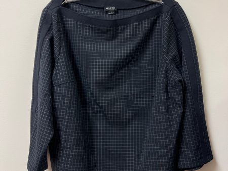 Top Long Sleeve By Worth Ny In Navy, Size: L Sale