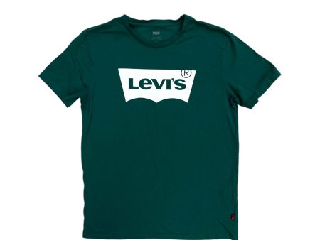 Top Short Sleeve By Levis In Green & White, Size: S on Sale