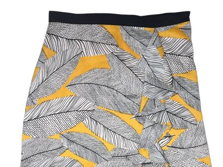 Fern Cascade Ruffle Skirt By Loft In Yellow, Size: 8 Online now