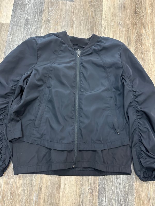 Athletic Jacket By Athleta In Black, Size: L Sale