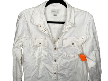 Jacket Denim By American Eagle In White, Size: S For Discount