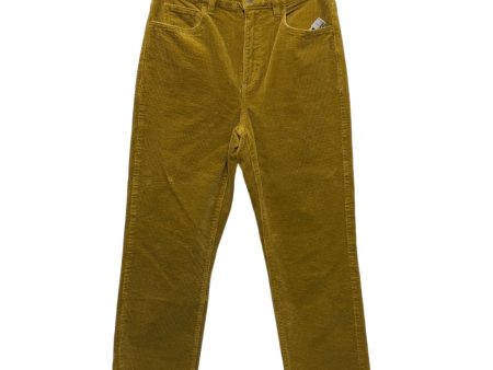 Pants Corduroy By Loft In Yellow, Size:2 on Sale