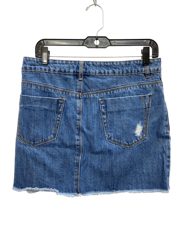 Skirt Mini & Short By A Loves A In Blue Denim, Size: 6 Discount