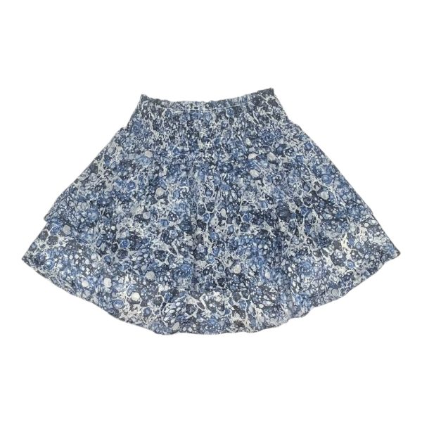 Skirt Mini & Short By Express In Blue & White, Size:S Supply