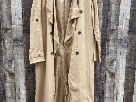 Coat Trench Coat By Forever 21 In Tan, Size: S Cheap