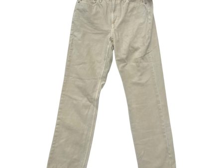 Jeans Straight By American Eagle In Tan, Size: 4 Discount