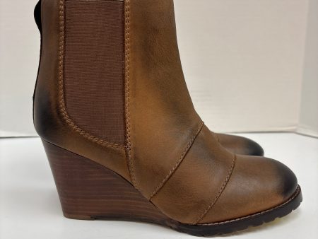 Boots Ankle Flats By Diba In Brown, Size: 8 For Sale