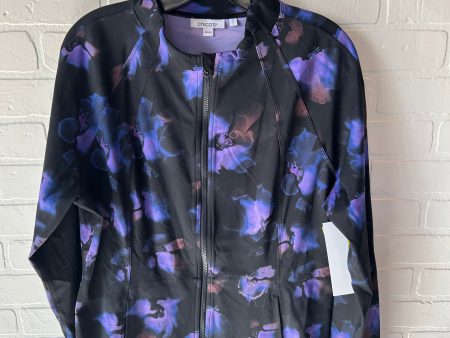 Athletic Fleece By Chicos In Black & Purple, Size: L Cheap