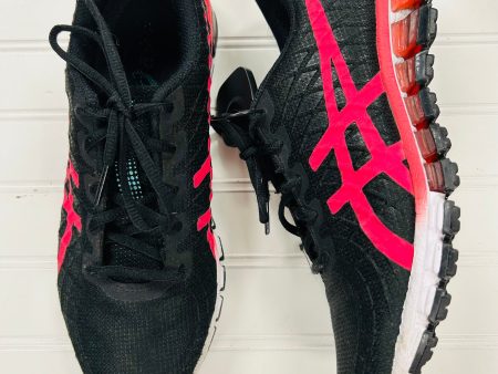 Shoes Athletic By Asics In Black & Pink, Size: 9 Online now