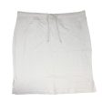 Terry Cotton Drawstring Mini Skirt By James Perse In White, Size: M Discount