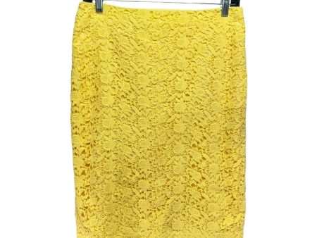 Skirt Midi By Talbots In Yellow, Size: 4 Online