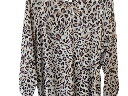 Top Long Sleeve By Cabi In Animal Print, Size: M Sale