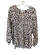 Top Long Sleeve By Cabi In Animal Print, Size: M Sale