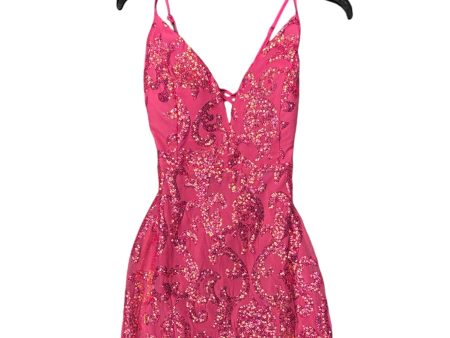 Dress Party Short By Clothes Mentor In Pink, Size: 8 on Sale