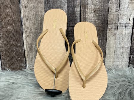 Sandals Flip Flops By Old Navy In Tan, Size: 8 Online