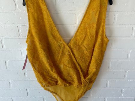 Bodysuit By Clothes Mentor In Yellow, Size: M For Discount