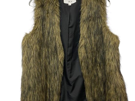 Vest Faux Fur & Sherpa By Jack In Brown, Size: L Sale