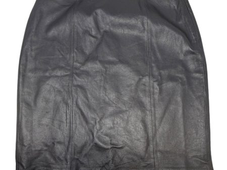 Leather Midi Skirt By Jaclyn Smith In Black, Size: 18 Online now