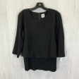 Top Short Sleeve By Cabi In Black, Size: S Cheap