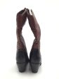 Boots Western By Just Fab In Black & Brown, Size: 8.5 For Sale