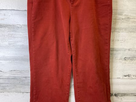 Jeans Straight By Chicos In Orange, Size: 14 For Cheap