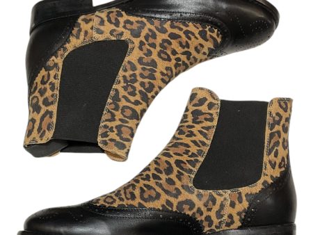 Boots Ankle Flats By Anthropologie In Animal Print, Size: 7.5 For Sale