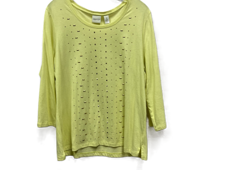 Top Long Sleeve By Zenergy By Chicos In Yellow, Size: L Online Sale