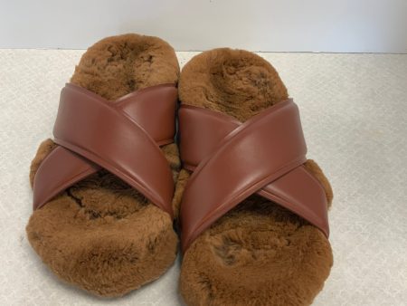 Sandals Flats By Lafayette 148 In Brown, Size: 8.5 Hot on Sale