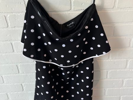 Dress Party Short By Bebe In Black & White, Size: L For Cheap