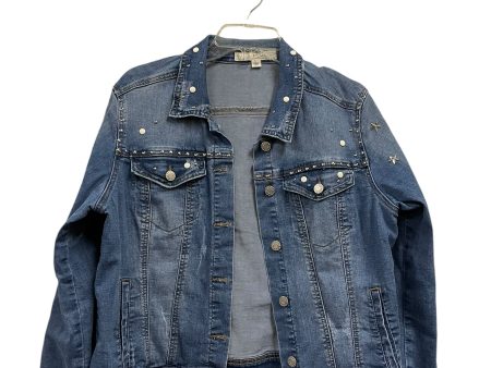 Jacket Denim By Cato In Blue Denim, Size: L Fashion