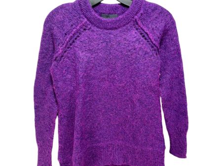 Mohair Blend Sweater By Wyatt In Purple, Size: S Online Sale