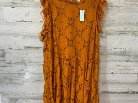 Dress Party Short By Blue Tassel In Orange, Size: 2x Cheap