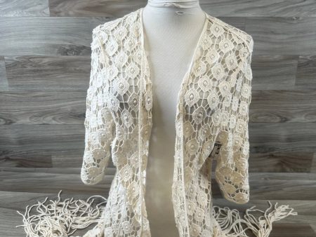 Kimono By Clothes Mentor In Ivory, Size: Xs Sale