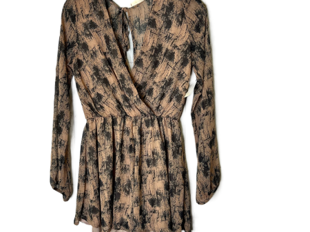 Romper By American Threads In Black & Brown, Size: S Discount