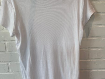 Top Short Sleeve Basic By A New Day In White, Size: 2x Online Sale