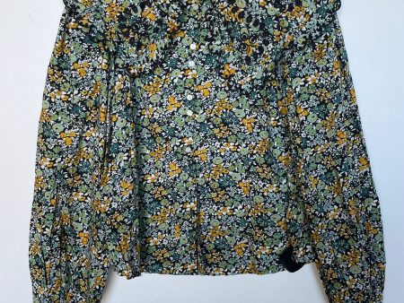 Top Long Sleeve By Universal Thread In Floral Print, Size: M Cheap