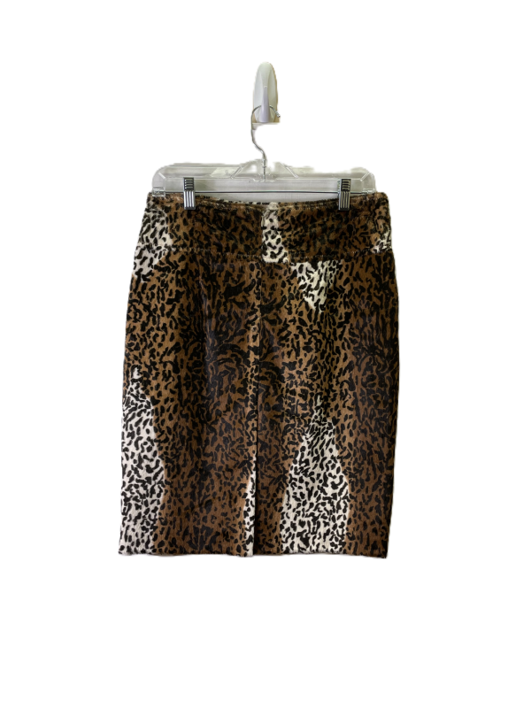 Skirt Mini & Short By Saks Fifth Avenue In Animal Print, Size: 6 Discount