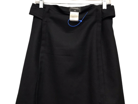 Skirt Luxury Designer By Chanel In Black, Size: 2 on Sale