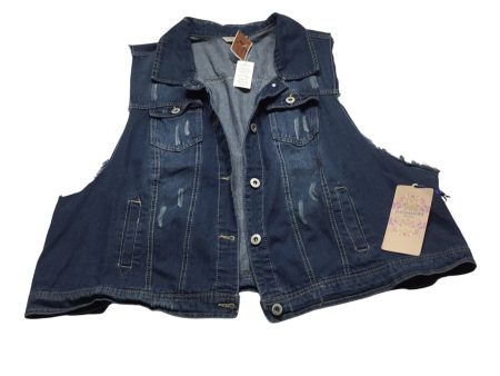 Vest Other By Highway In Blue Denim, Size: 3x Online now