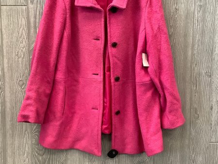 Coat Other By Lands End In Pink, Size: 1x Hot on Sale