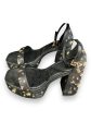 Shoes Heels Block By Aldo In Black & Gold, Size: 9 Discount