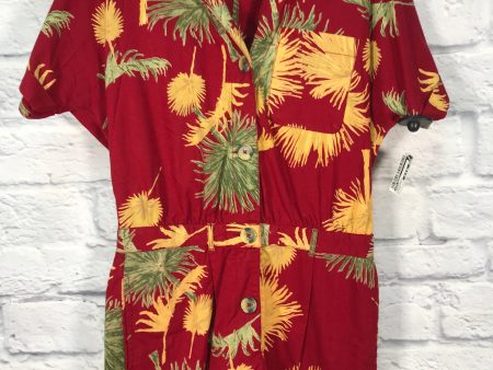 Romper By Free People In Red & Yellow, Size: S Cheap