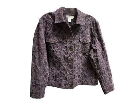 Jacket Denim By Coldwater Creek In Purple, Size: Lp Fashion