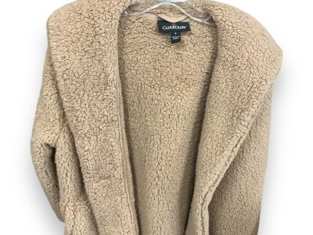 Coat Faux Fur & Sherpa By Cuddl Duds In Tan, Size: S Online now